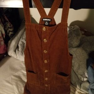Brown Button Corduroy Pinafore (Slightly Altered)